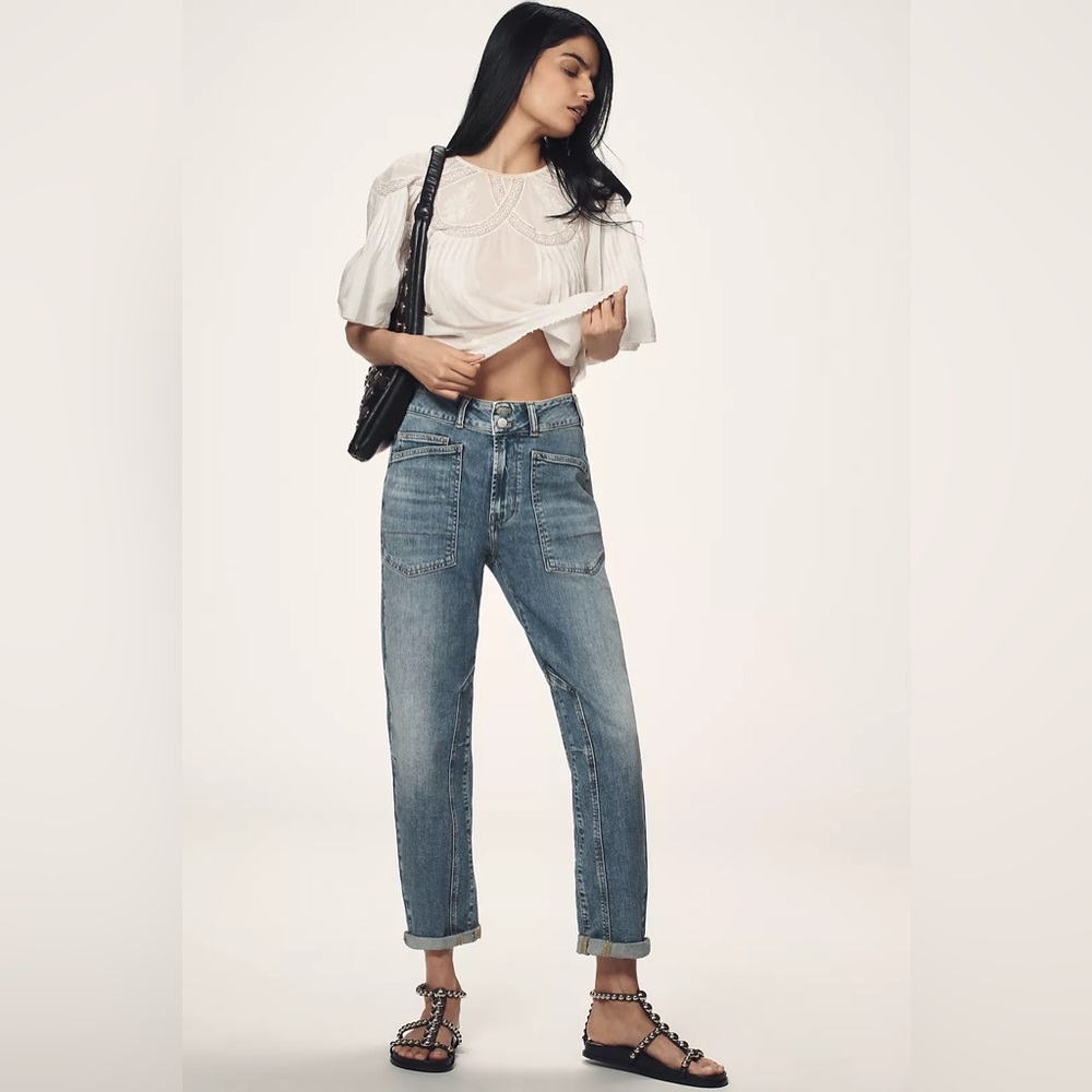Anthropologie The Wanderer Mid-Rise Relaxed Jeans by Pilcro - Picture 2 of 8